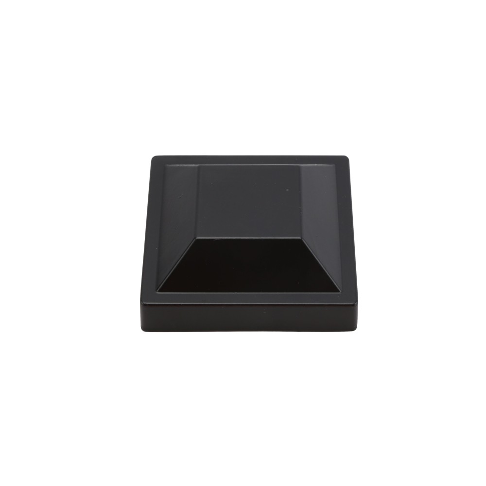 3" x 3" Aluminum Square Post Cap For Square Fence Posts (Black) | Quick ...
