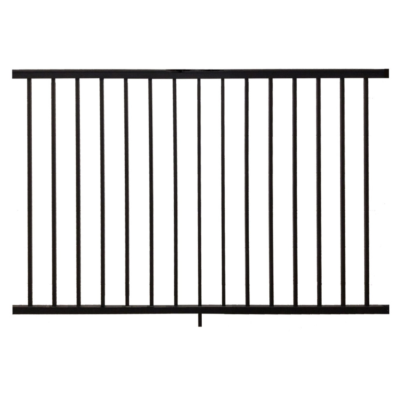 Sterling Flat Top And Flat Bottom 2-Rail Residential 3' High x 6' Wide ...