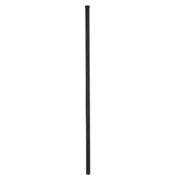 2" x 2" x 7' (.125) Blank Heavy Wall Universal Aluminum Gate Post (Black) (Posts)