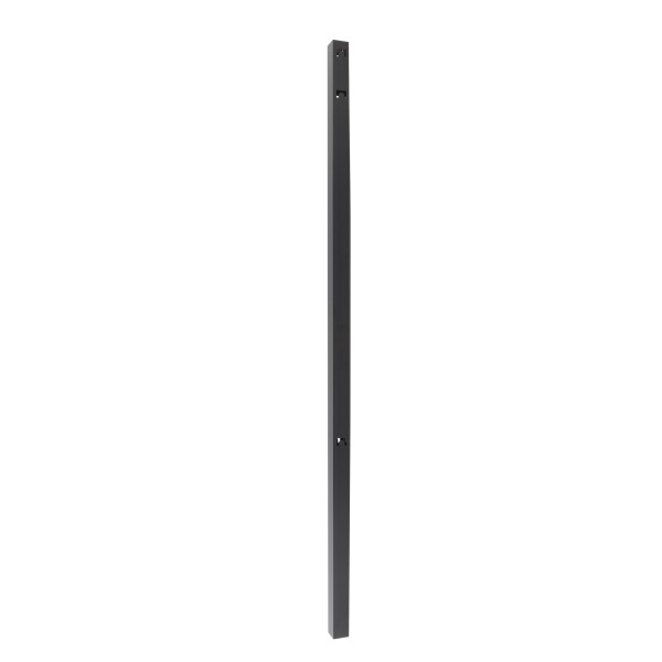 94" Standard Black Line Post (2.062" Wall) for Rail Top and 72" Bottom Rail