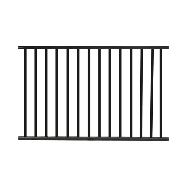 Durables Canfield 4' X 6' Aluminum Black Fence Panel