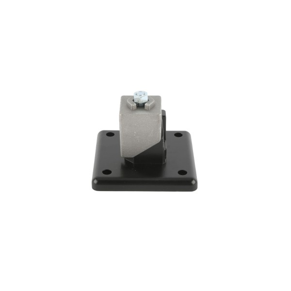 Durables 2" Sq. Floor Flange for Aluminum Fence Posts (Black) (Default)