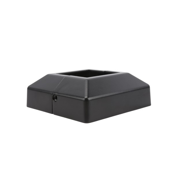 2 Piece Cover Plate for 2 1/2" x 2 1/2" Floor Flange - Floor Flange Cover Bracket Black