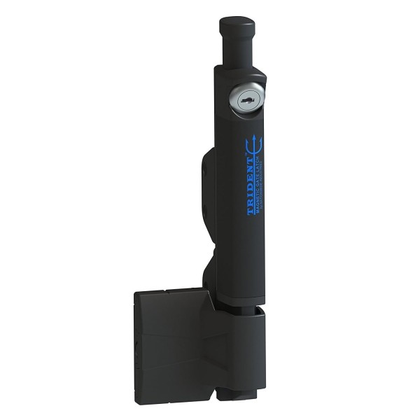 Nationwide Trident 10" Reversible, Adjustable, Lockable Safety Magentic Pool Gate Latch (Black) TRIDENT10-BK