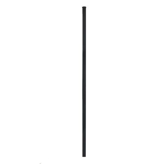 2" x 2" x 7' Blank Universal Aluminum Fence Post (Black) (Posts)