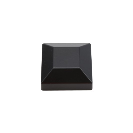 Post Cap For 1 1/2" x 1 1/2" Square Aluminum Fence Post (Black)