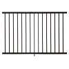 Durables Sterling 3' High Flat Top and Flat Bottom 2-Rail Residential Aluminum Railing (Textured Black)