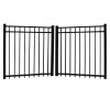 Durables 5' High Parma Aluminum Picket Fence (Black)