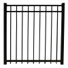 Durables 5' High Parma Aluminum Picket Fence (Black)