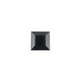 2" Sq. Flat Vinyl Post Cap For Aluminum Fence Posts (Black)