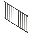 Sterling Flat Top And Flat Bottom Stair 2-Rail Residential 3' High x 6' Wide Aluminum Railing Panel Section (Textured Black) - CBR-B36-A6S