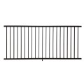 Sterling Flat Top And Flat Bottom 2-Rail Residential 3' High x 8' Wide Aluminum Railing Panel Section (Textured Black) - CBR-B36-A8
