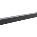 2" x 2" x 7' (.125) Blank Heavy Wall Universal Aluminum Gate Post (Black) (Posts)
