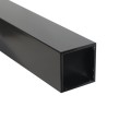 2" x 2" x 7' (.125) Blank Heavy Wall Universal Aluminum Gate Post (Black) (Posts)