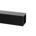 2" x 2" x 7' (.125) Blank Heavy Wall Universal Aluminum Gate Post (Black) (Posts)