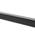 2" x 2" x 7' Blank Universal Aluminum Fence Post (Black) (Posts)