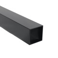 2" x 2" x 7' Blank Universal Aluminum Fence Post (Black) (Posts)