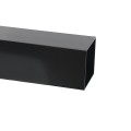 2" x 2" x 7' Blank Universal Aluminum Fence Post (Black) (Posts)
