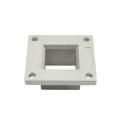 2" Sq. Floor Flange For Aluminum Fence Posts and Deck Mount (Unpainted Milled Metal)