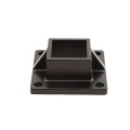 2" Sq. Floor Flange For Aluminum Fence Posts and Deck Mount (Black)