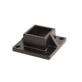 2" Sq. Floor Flange For Aluminum Fence Posts and Deck Mount (Black)