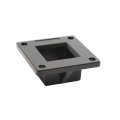 2" Sq. Floor Flange For Aluminum Fence Posts and Deck Mount (Black)