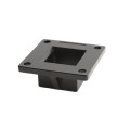 2" Sq. Floor Flange For Aluminum Fence Posts and Deck Mount (Black)
