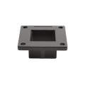 2" Sq. Floor Flange For Aluminum Fence Posts and Deck Mount (Black)