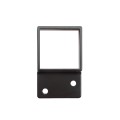 1 3/4" x 1 3/4" Sq. Commercial Adjustable Wall Mount Rail Bracket For Aluminum Fence Posts (Black) - AWB-134-BLACK