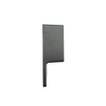 1 3/4" x 1 3/4" Sq. Commercial Adjustable Wall Mount Rail Bracket For Aluminum Fence Posts (Black) - AWB-134-BLACK