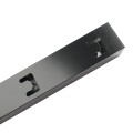 94" Standard Black Line Post (2.062" Wall) for Rail Top and 72" Bottom Rail