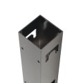 94" Standard Black Line Post (2.062" Wall) for Rail Top and 72" Bottom Rail