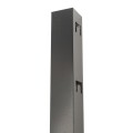 94" Standard Black Line Post (2.062" Wall) for Rail Top and 72" Bottom Rail