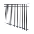 72" Ascot Aluminum Privacy Panel with Standard Punch (71.375" W, 3-Channel, Black) (Default)