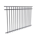 72" Ascot Aluminum Privacy Panel with Standard Punch (71.375" W, 3-Channel, Black) (Default)