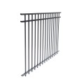 72" Ascot Aluminum Privacy Panel with Standard Punch (71.375" W, 3-Channel, Black) (Default)