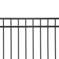 72" Ascot Aluminum Privacy Panel with Standard Punch (71.375" W, 3-Channel, Black) (Default)