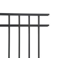 72" Ascot Aluminum Privacy Panel with Standard Punch (71.375" W, 3-Channel, Black) (Default)