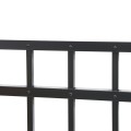 72" Ascot Aluminum Privacy Panel with Standard Punch (71.375" W, 3-Channel, Black) (Default)