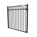 Hudson Flat Top and Flat Bottom 3-Rail Residential 60" Wide x 54" High Aluminum Pool Fence Single Swing Gate (Black) - D1R54B-60SG (Gates)