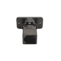 Elite Black Residential Swivel Rail End for Aluminum Fence