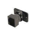 Elite Black Residential Swivel Rail End for Aluminum Fence