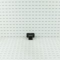 Elite Black Residential Swivel Rail End for Aluminum Fence