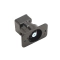 Elite Black Residential Swivel Rail End for Aluminum Fence