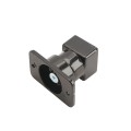 Elite Black Residential Swivel Rail End for Aluminum Fence