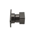 Elite Black Residential Swivel Rail End for Aluminum Fence