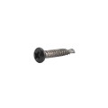 Elite #8 x 1" Stainless Steel Self Drill Screws For Aluminum Fence (Black)