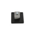 Durables 2" Sq. Floor Flange for Aluminum Fence Posts (Black) (Default)