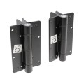 Hudson Residential Aluminum Pool Single Swing Gate Hardware Kit - D&D Gate Hinges (Pair) and MagnaLatch Safety Gate Latch - BOCA Compliant (Black)