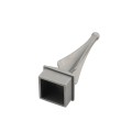 Aluminum Quad Finial 1" Sandblasted (Default)